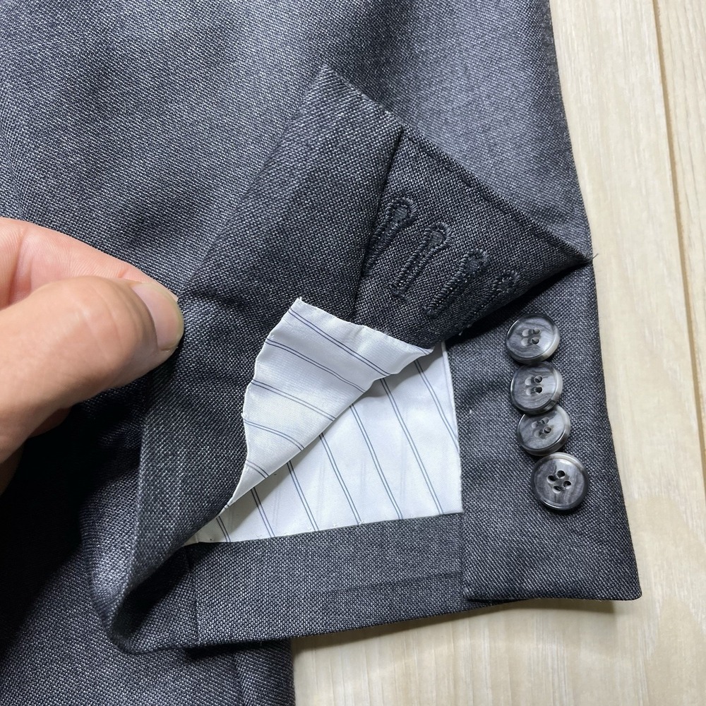 SUITSUPPLY Vitale Barberis Perennial Wool Lazio Sport Coat Mens 44R Slim Gray - Picture 8 of 16